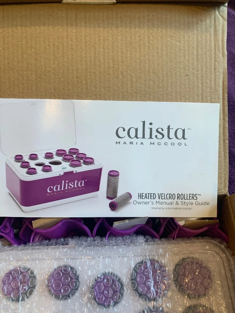 New Calista Maria Mc Cool  Heated Velcro Rollers